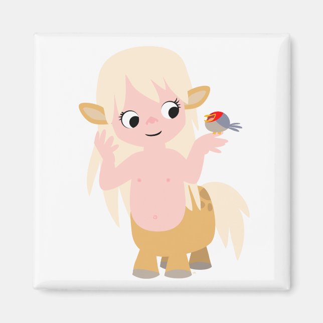 Niedlich Little Cartoon Centauress Baby T - Shirt Magnet (Vorne)