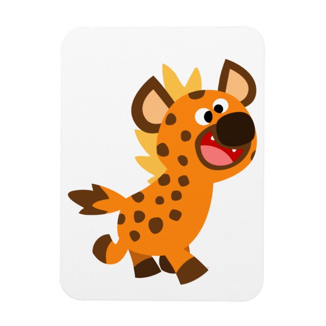 Niedlich Little Cartoon Hyena Flexible Magnet (Vertikal)