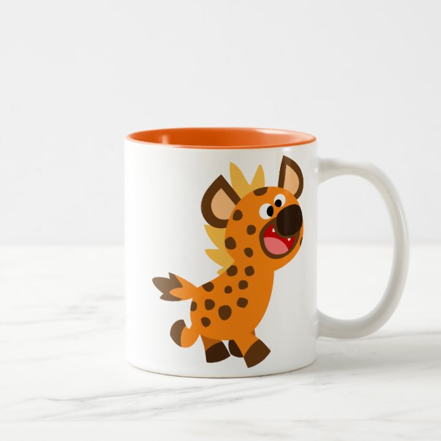 Niedlich Little Cartoon Hyena Tasse (Rechts)