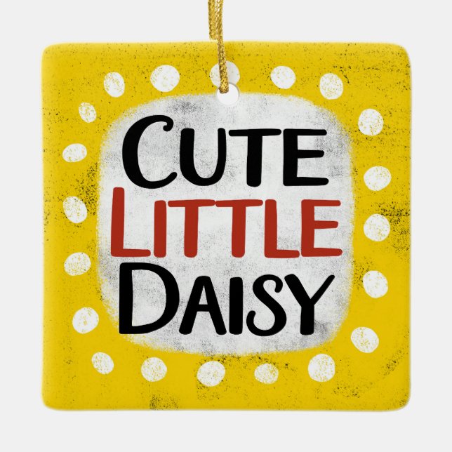 Niedlich Little Daisy Ornament (Vorderseite)