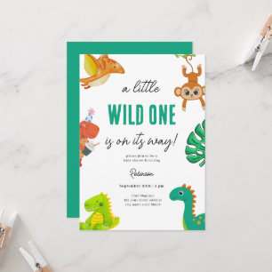 Niedlich Little Dino Baby Dusche Einladung