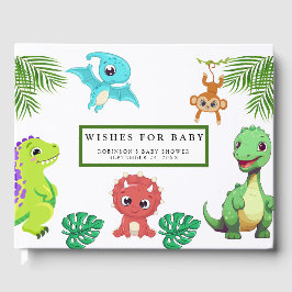 Niedlich Little Dino Baby Dusche Gästebuch