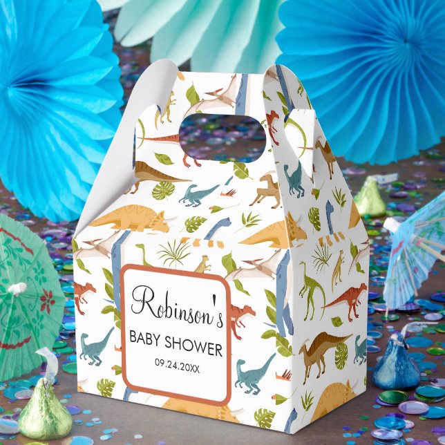Niedlich Little Dino Baby Dusche Geschenkschachtel (Party)