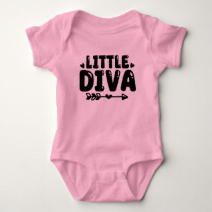 Niedlich Little Diva Baby Girl Body Anzug Strampler