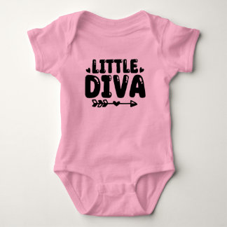 Niedlich Little Diva Baby Girl Body Anzug Strampler