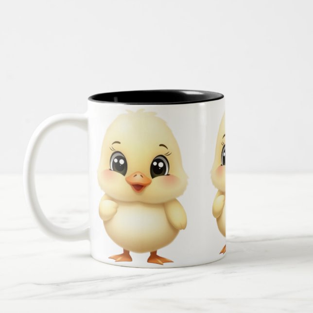Niedlich Little Duck Zweifarbige Tasse (Links)