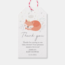 Niedlich Little Fox Babydusche Geschenkanhänger