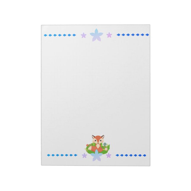 Niedlich Little Fox Notizblock (Rotiert)