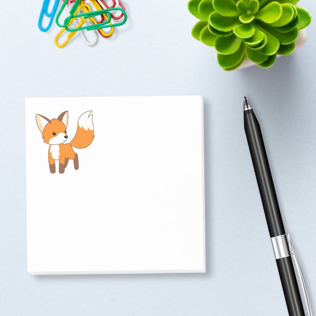 Niedlich Little Fox Post-it Klebezettel (Von Creator hochgeladen)