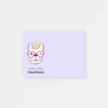 Niedlich Little Frenchie Personalisiert | Lila