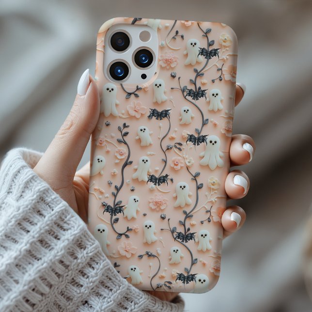 Niedlich Little Ghost Floral 3D Phone Case (Von Creator hochgeladen)