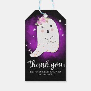 Niedlich Little Ghost Halloween Kinderdusche Danke Geschenkanhänger