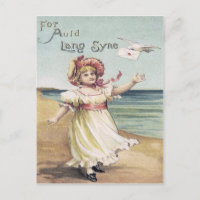 Niedlich Little Girl Dove Letter Auld Lang Syne