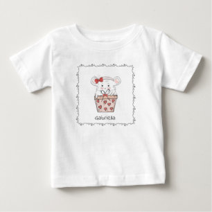 Niedlich Little Girl Hamster Name Baby T - Shirt