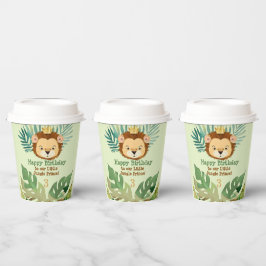Niedlich Little Jungle Lion Birthday Pappbecher