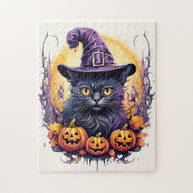 Niedlich Little Kitty Cat Hexe (Vertikal)