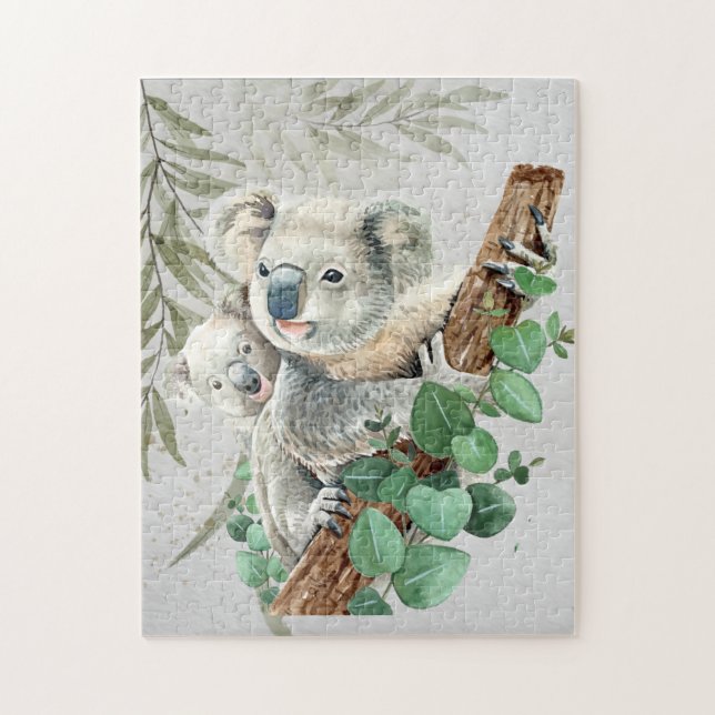 Niedlich Little Koala Bear Australische Tierkunst (Vertikal)
