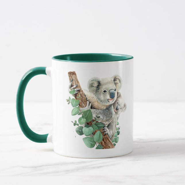 Niedlich Little Koala Bear Australische Tierkunst Tasse (Links)