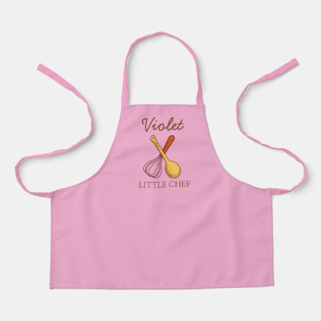 Niedlich Little Koch Individuelle Name Schürze (Vorderseite)