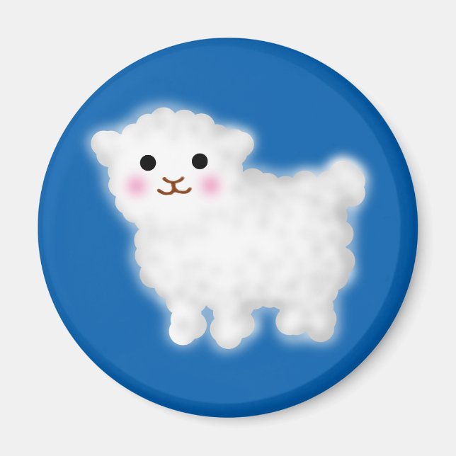 Niedlich Little Lamb Magnet (Vorne)