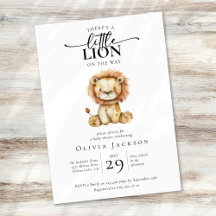 Niedlich Little Lion Baby Dusche