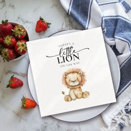 Niedlich Little Lion Baby Dusche Serviette