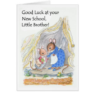 Niedlich Little Mouse Viel Glück New School Brothe