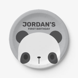 Niedlich Little Panda Bear Geburtstag Pappteller