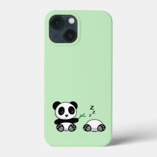 Niedlich Little Pandas auf Green Case-Mate iPhone Hülle