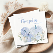 Niedlich Little Pumpkin Blue Baby Dusche