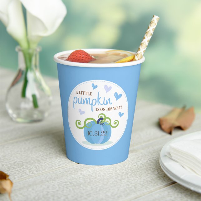 Niedlich Little Pumpkin Boys Kinderdusche Pappbecher (In Situ)
