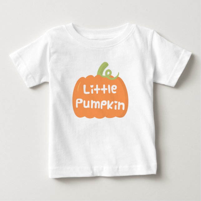 Niedlich Little Pumpkin Fall Baby T-Shirt (Vorderseite)