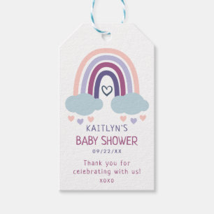 Niedlich Little Rainbow Baby Dusche Vielen Dank Geschenkanhänger