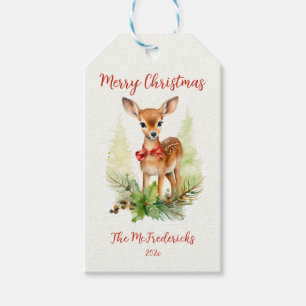 Niedlich Little Reindeer Weihnachten Geschenkanhänger