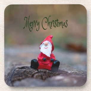 Niedlich Little Santa Clause Frohe Weihnachten Getränkeuntersetzer