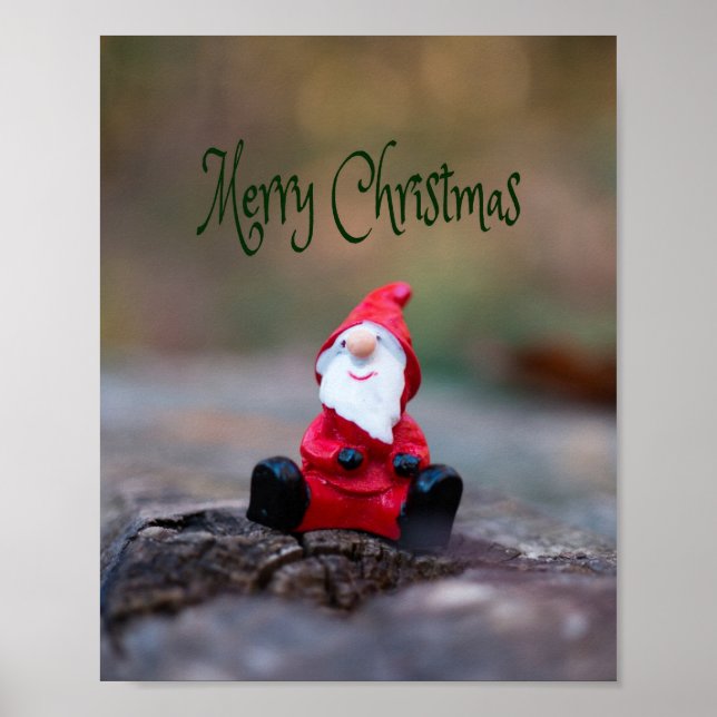 Niedlich Little Santa Clause Frohe Weihnachten Poster (Vorne)