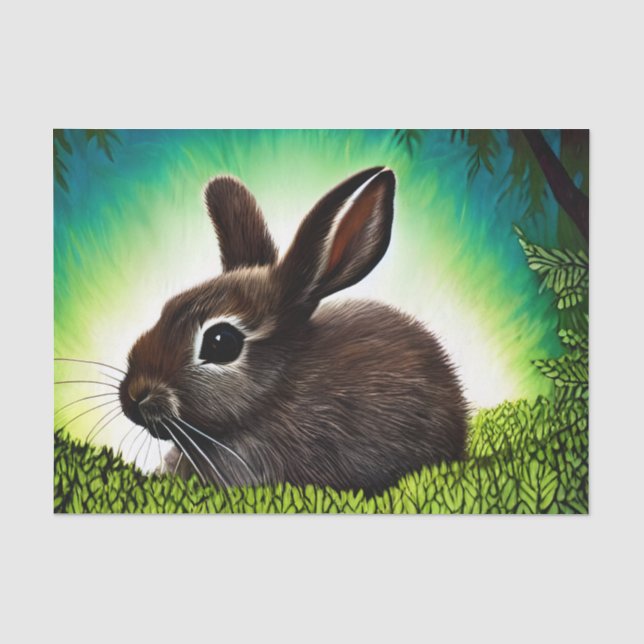 Niedlich Little Storybook Bunny Seidenpapier (Vorderseite)