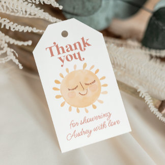 Niedlich Little Sun Boho Babydusche Vielen Dank Geschenkanhänger