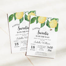 Niedlich Little Sweetie Lemon Babydusche