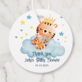 Niedlich Little Tiger Baby Dusche Geschenkanhänger