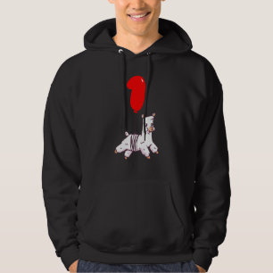 Niedlich Llama 1. Geburtstag Kinder Ballon Party Hoodie