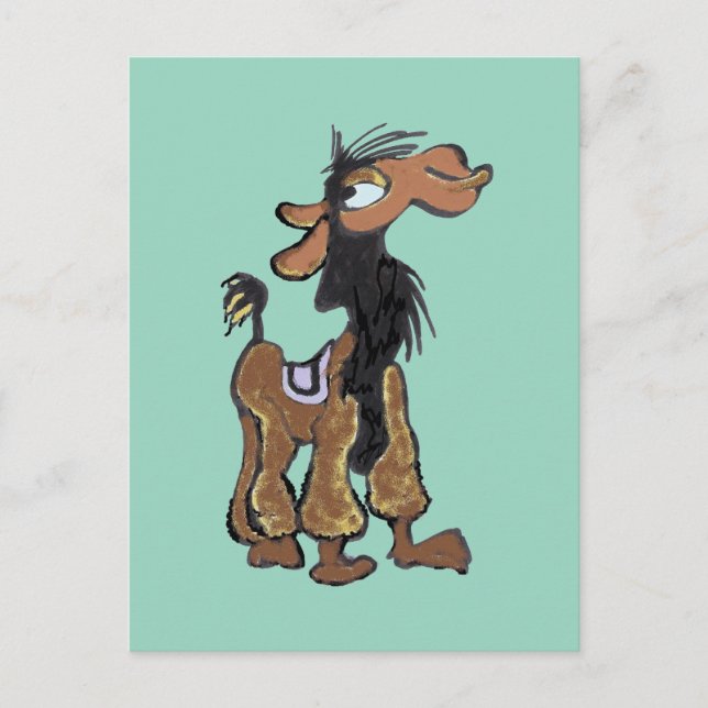 Niedlich Llama Cartoon DIY Postkarte (Vorderseite)