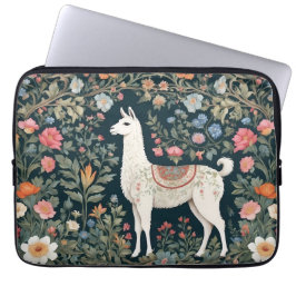 Niedlich Llama Elegant Floral Laptopschutzhülle