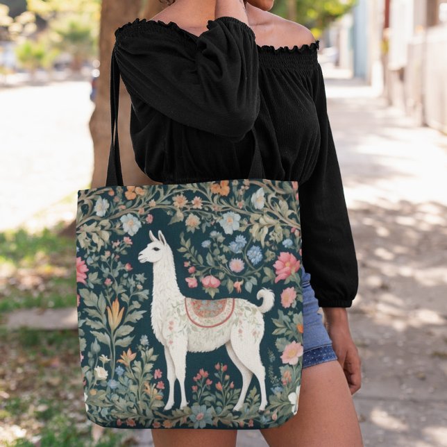 Niedlich Llama Elegant Floral Tasche (Von Creator hochgeladen)