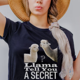 Niedlich Llama Funny Pun Jokes Memes Black Tri-Blend Shirt