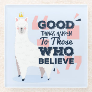 Niedlich Llama Glasuntersetzer