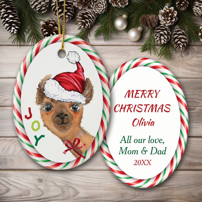 Niedlich Llama Joy Kinder Weihnachtsschmuck (Von Creator hochgeladen)