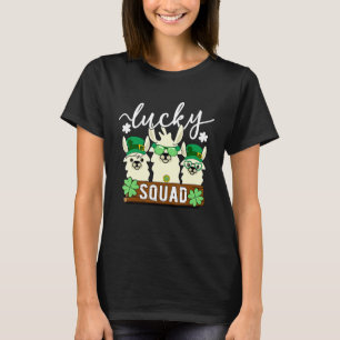 Niedlich Llama Lucky Squad - Funny Alpaca Crew St  T-Shirt