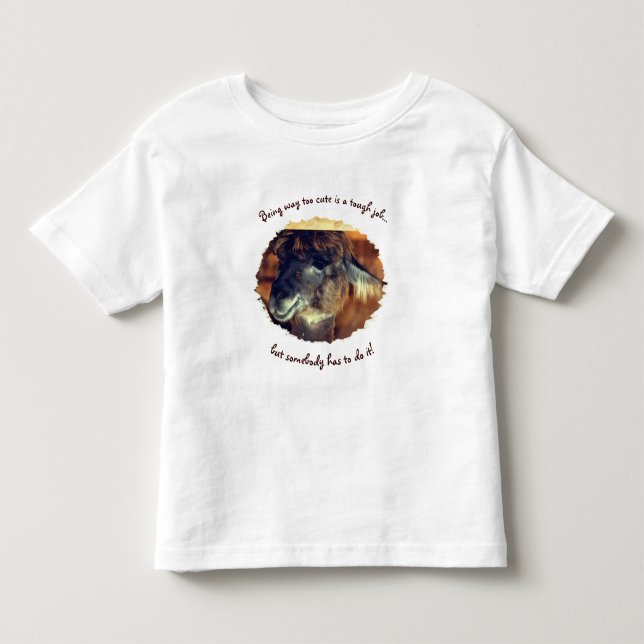 Niedlich Llama zu Niedlich Humor Kleinkind T-shirt (Vorderseite)