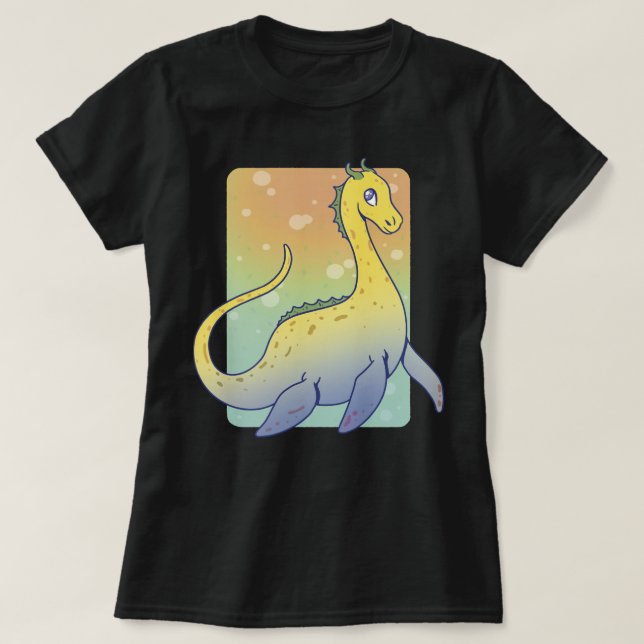 Niedlich Loch Ness Monster T-Shirt (Design vorne)